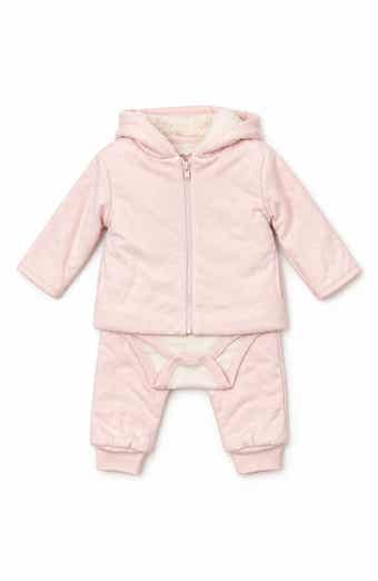 3-Piece Brushed Fleece Hoodie, Bodysuit & Pants Set