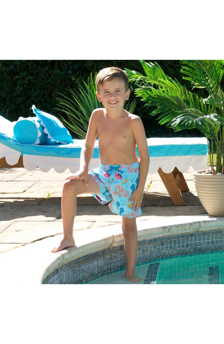 Rachel Riley Coral Reef Swim Trunks, Alternate, color, 