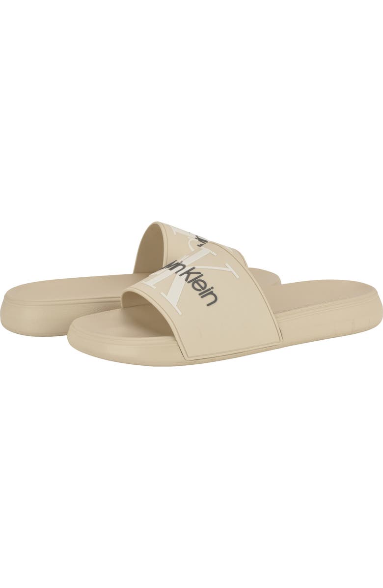 Calvin Klein Wythe Slide Sandal, Alternate, color, Medium Natural