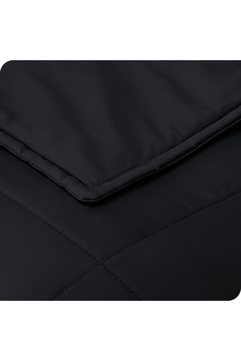 Cotton Weighted Blanket, Alternate, color, Black