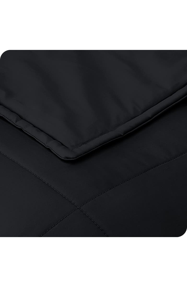 Bare Home Cotton Weighted Blanket, Alternate, color, Black