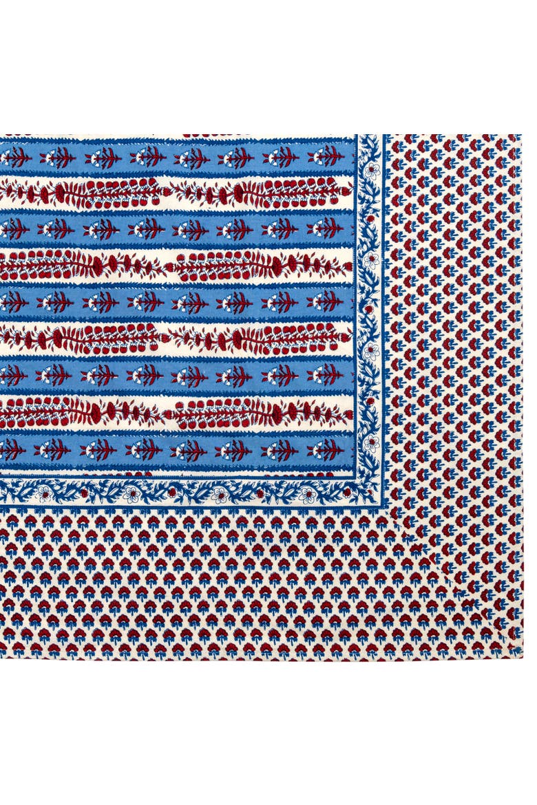Provence Avignon Tablecloth, Alternate, color, Red/Blue 90" x 90"