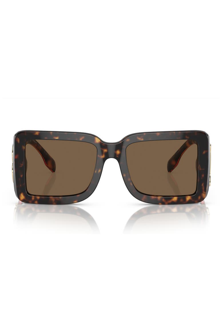 55mm Square Sunglasses, Main, color, 30027355 DK HAVANA