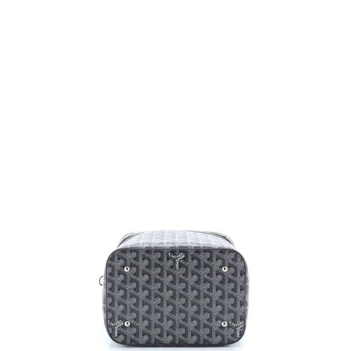 Pre-owned Goyard Goyard Muse Vanity Case Coated Canvas In Gray