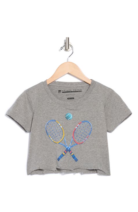 Kids' Pickle Ball Crop Cotton Graphic T-Shirt (Little Kid & Big Kid)