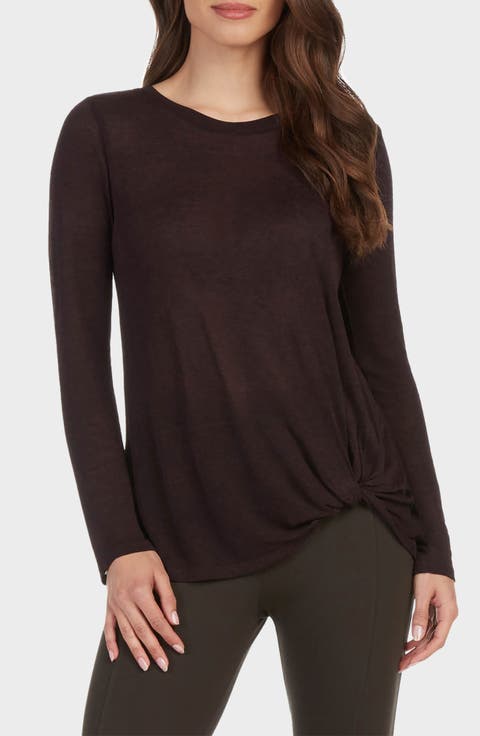 Ada Front Twist Long Sleeve Top