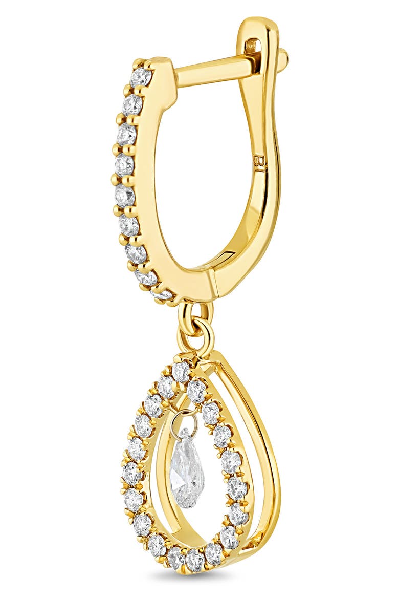 18K Gold Liora Natural Dancing Diamond Pear Drop Earrings (Online Trunk Show), Alternate, color, 18K YELLOW GOLD