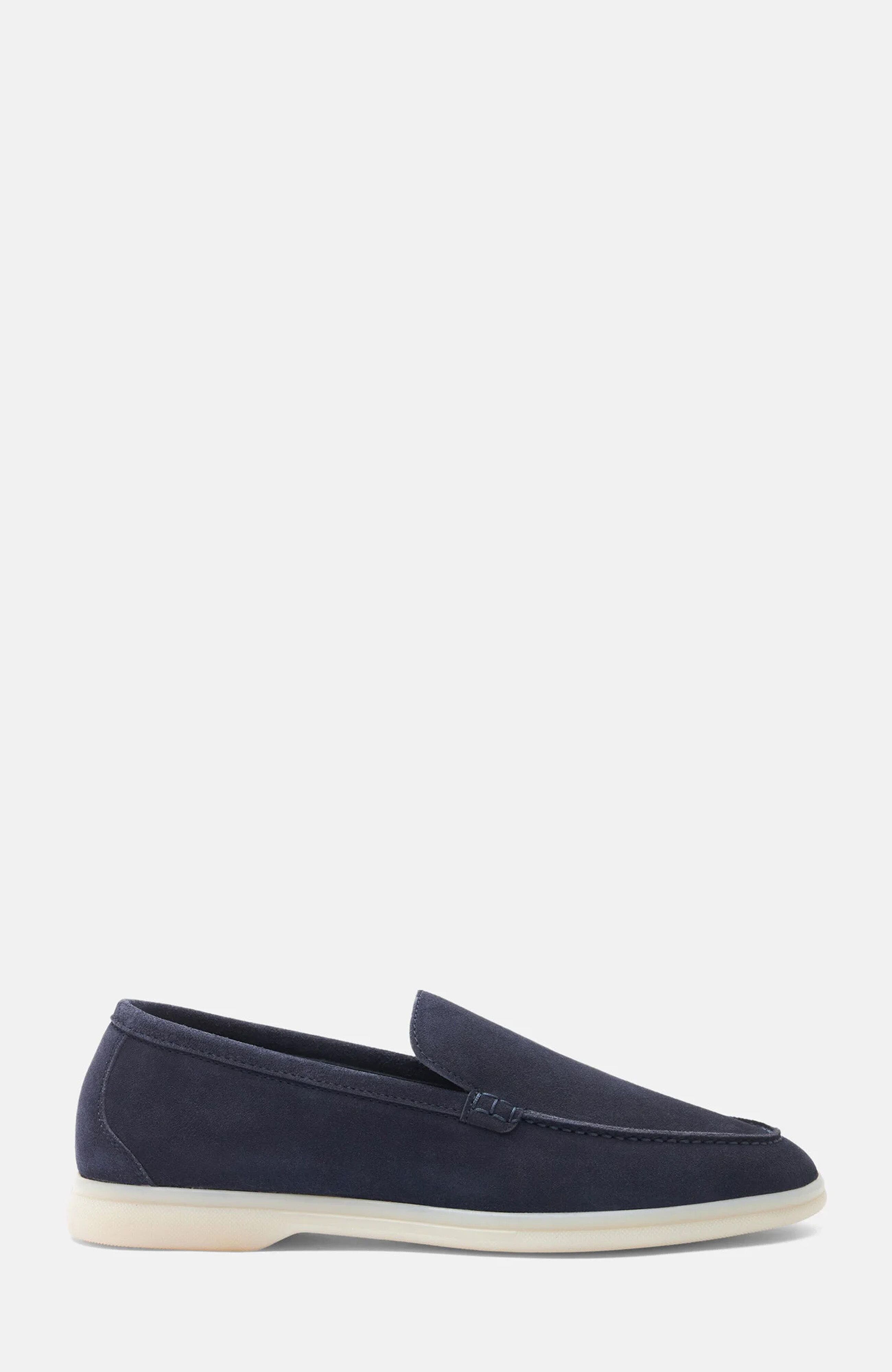 Ludovica Loafers, Alternate, color, Blue - Suede