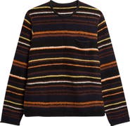 Sacai Stripe Mixed Knit Pullover
