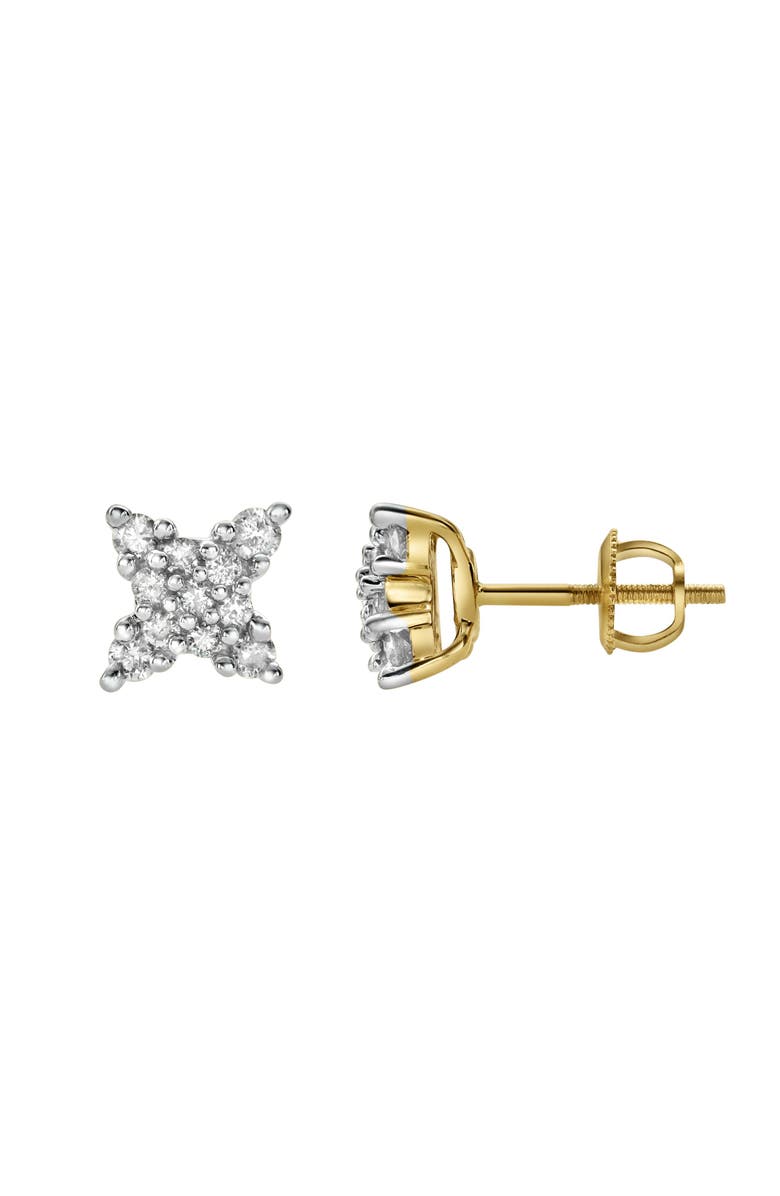 LuvMyJewelry Bladez 14K Yellow Gold Diamond Stud Earrings - 0.44ct., Alternate, color, 14K Yellow Gold