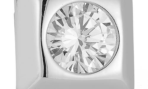 Shop Chloe & Madison Chloe And Madison Cubic Zirconia Stud Earrings In Silver