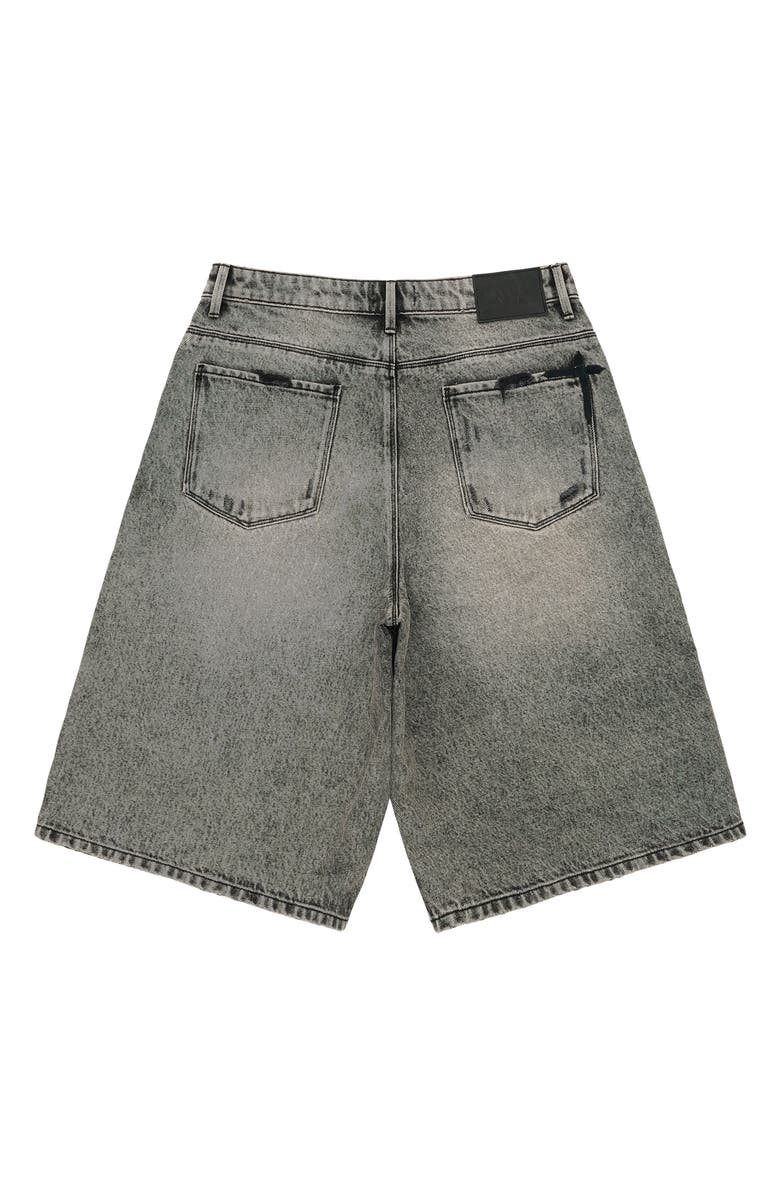 RtA Gustavo Oversize Denim Bermuda Shorts, Alternate, color, Stone Haze Laser Rta
