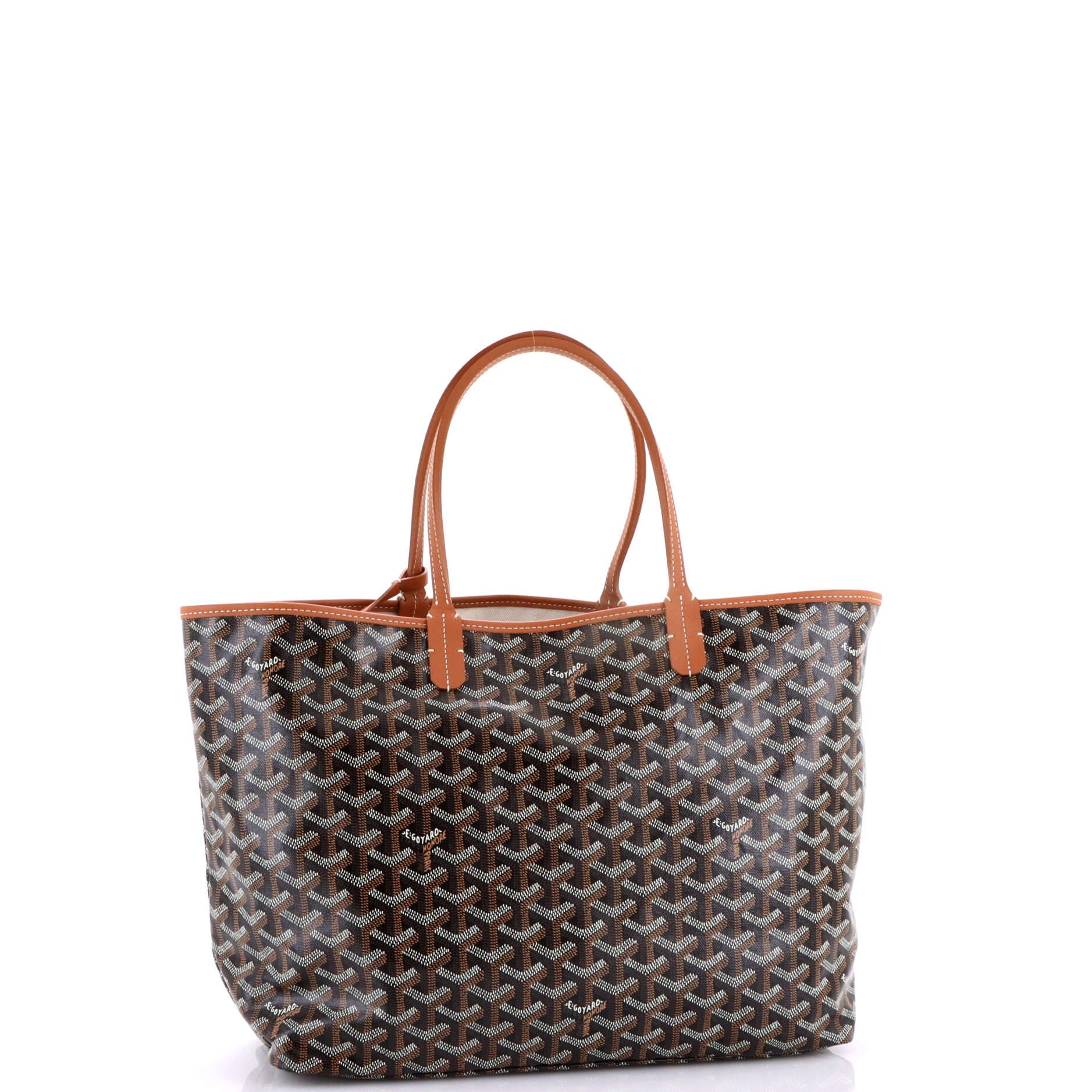 Pre-Owned Goyard Saint Louis Tote Coated Canvas PM, Alternate, color, Brown