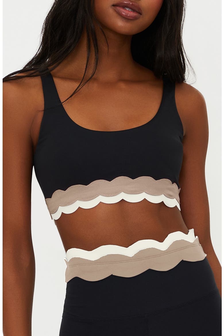 Marin Scallop Trim Sports Bra, Main, color, MYSTIC COLORBLOCK