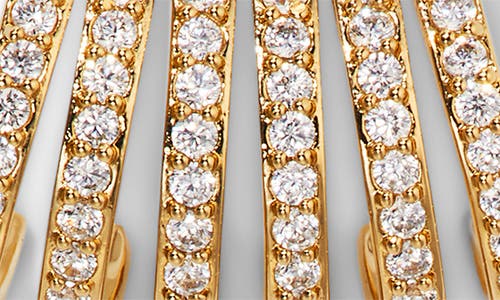 Nadri Gifted Cage Huggie Hoop Earrings In Gold