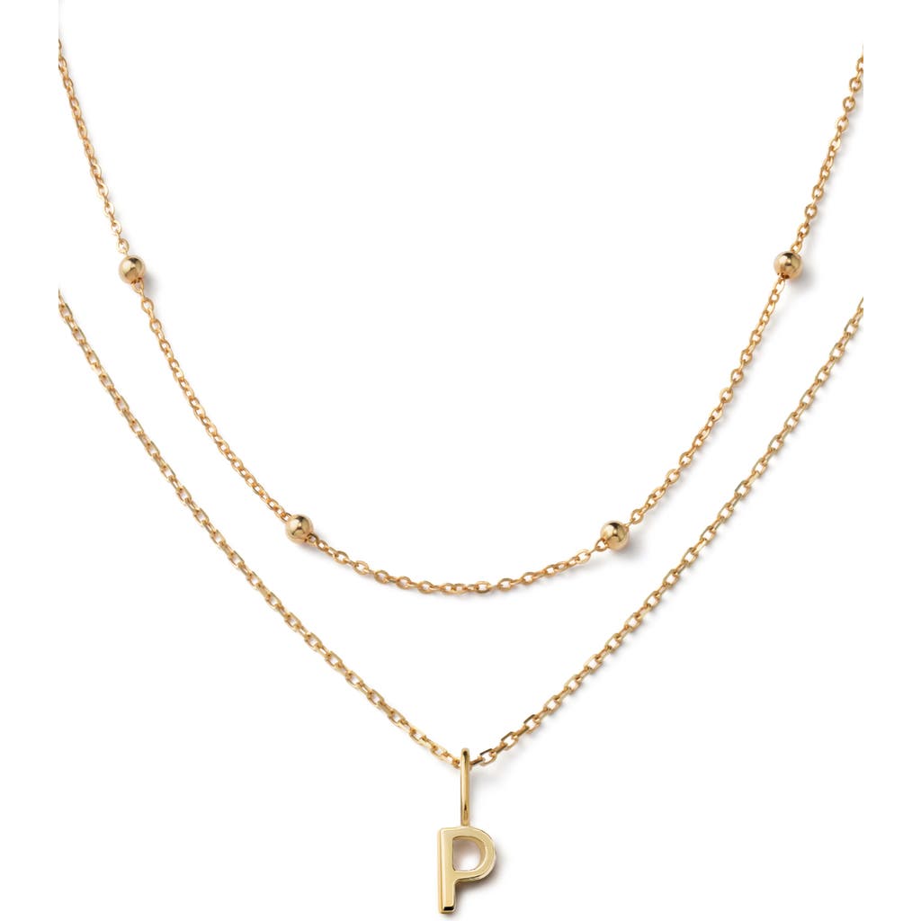 Ana Luisa 10k Gold Layered Letter Necklace In P