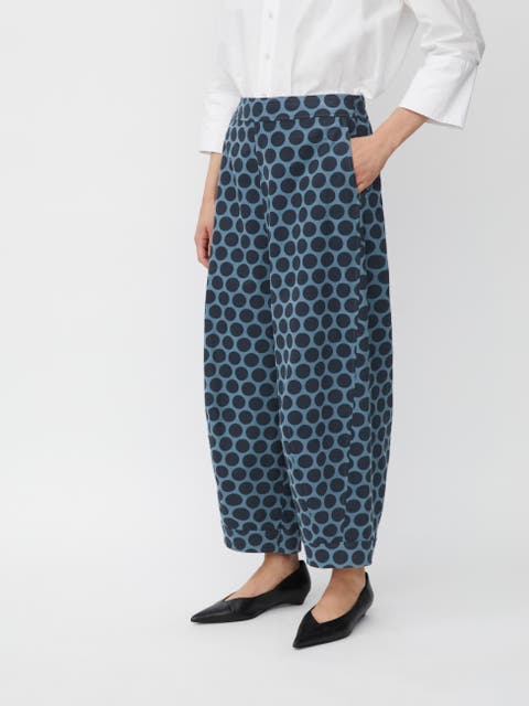 Cropped Velvet Wide Leg Pants