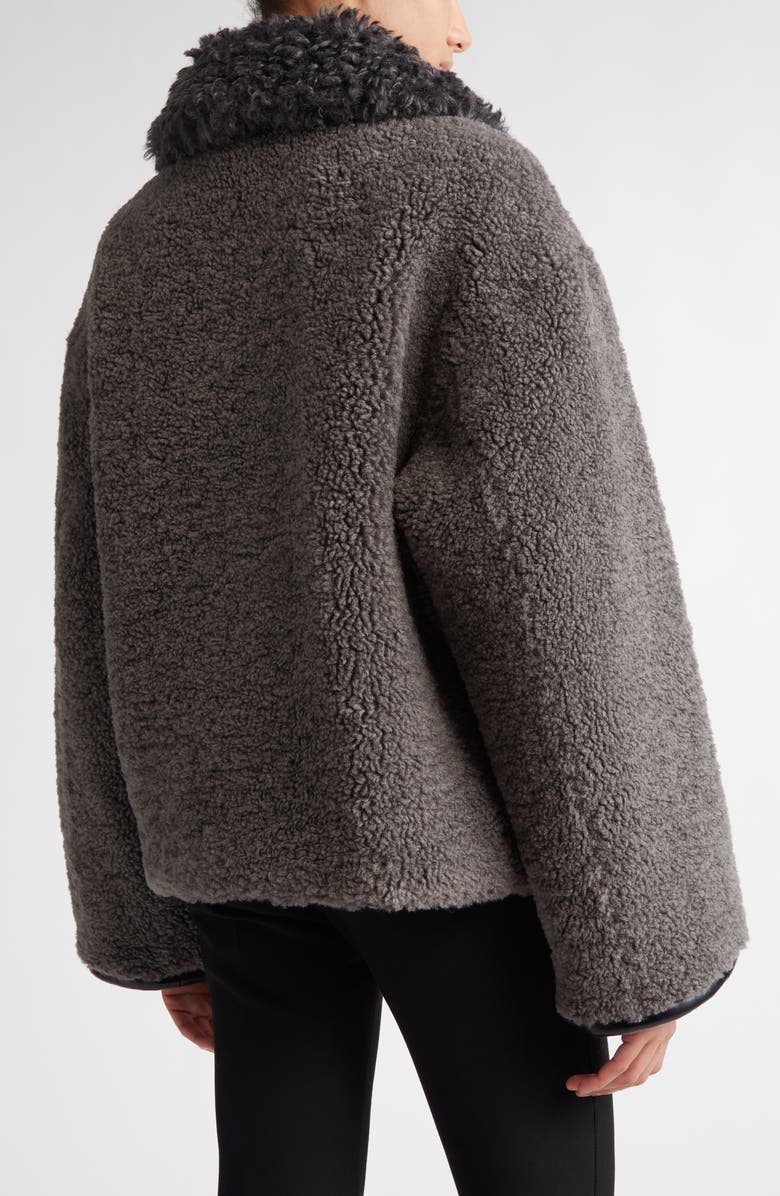 Stand Studio Joann Oversize Faux Shearling Jacket, Alternate, color, 