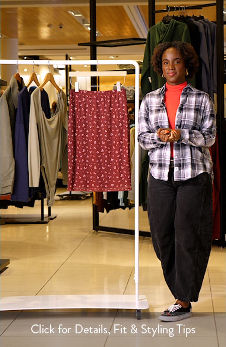 Maude Floral Pencil Skirt, sales video thumbnail