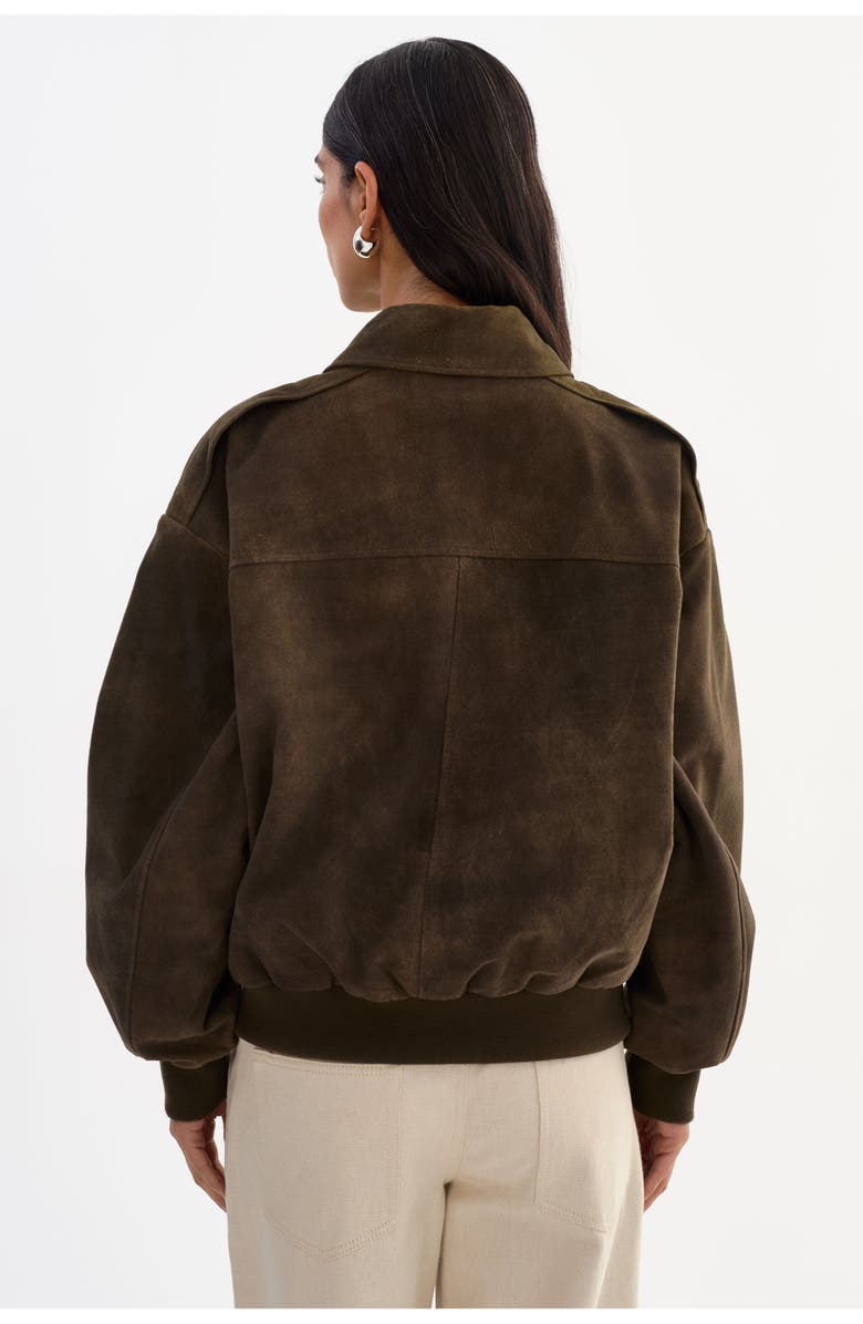 LAMARQUE Trevanna | Suede Bomber Jacket, Alternate, color, Distressed Brown