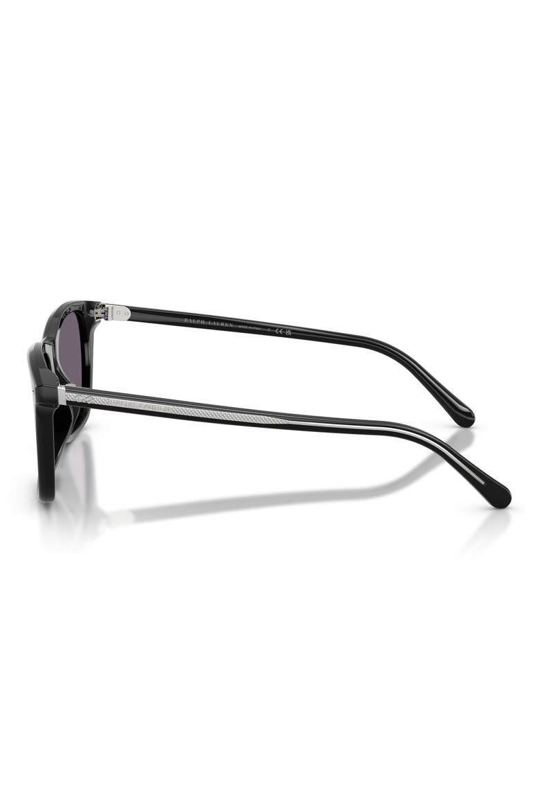 54mm Phantos Sunglasses, Alternate, color, SHINY BLACK / PURPLE