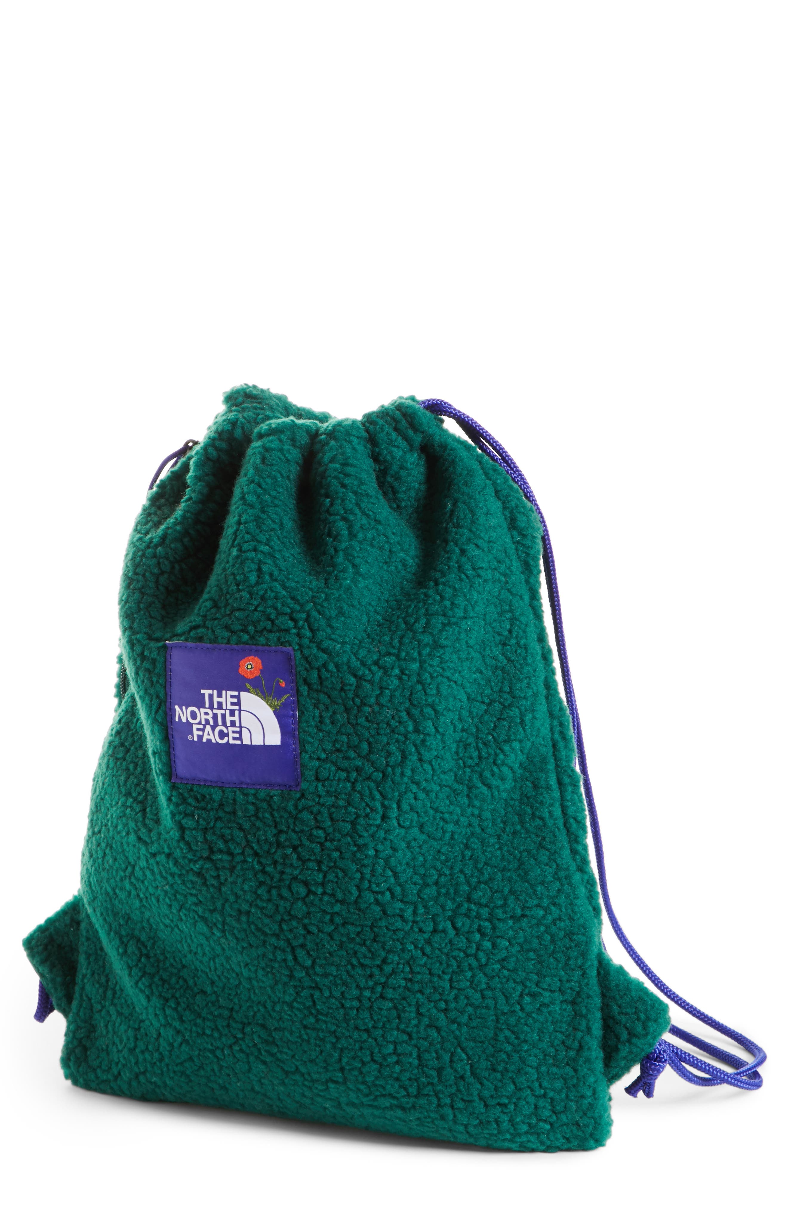The North Face OK Fuzzy Sack Pack Drawstring Bag, Main, color, 