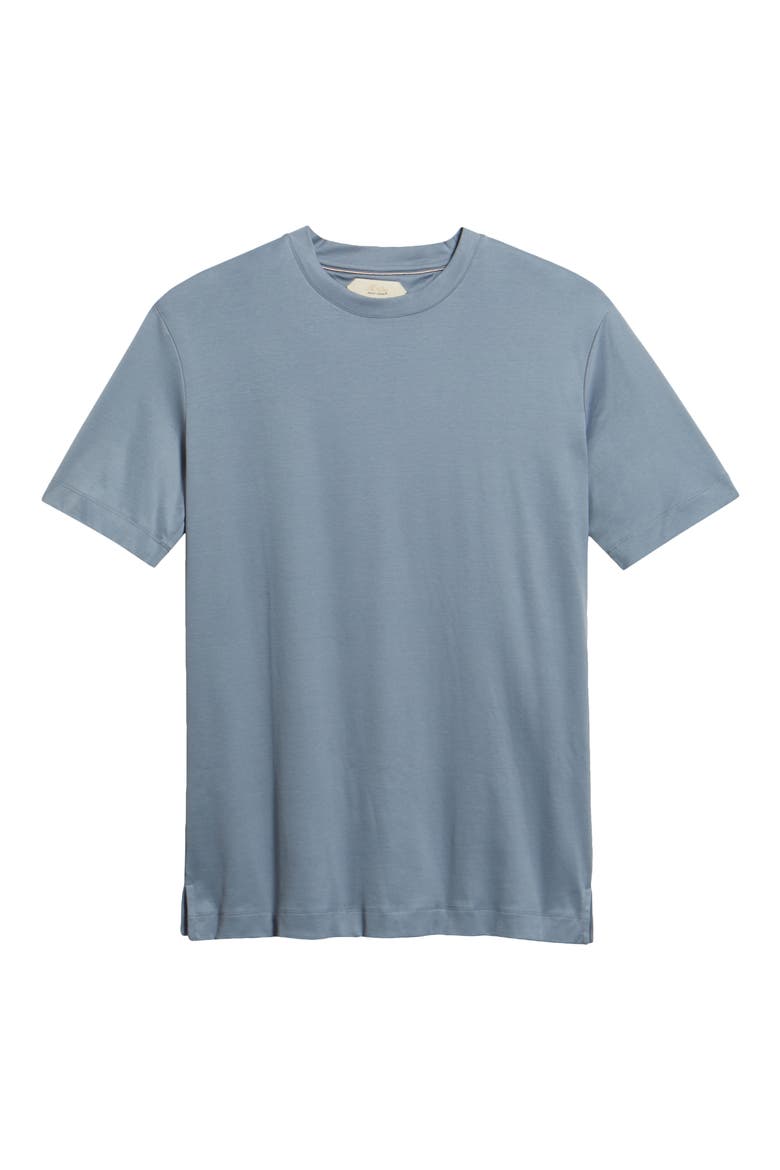 AUR1 Solid Cotton T-Shirt, Alternate, color, STEEL BLUE