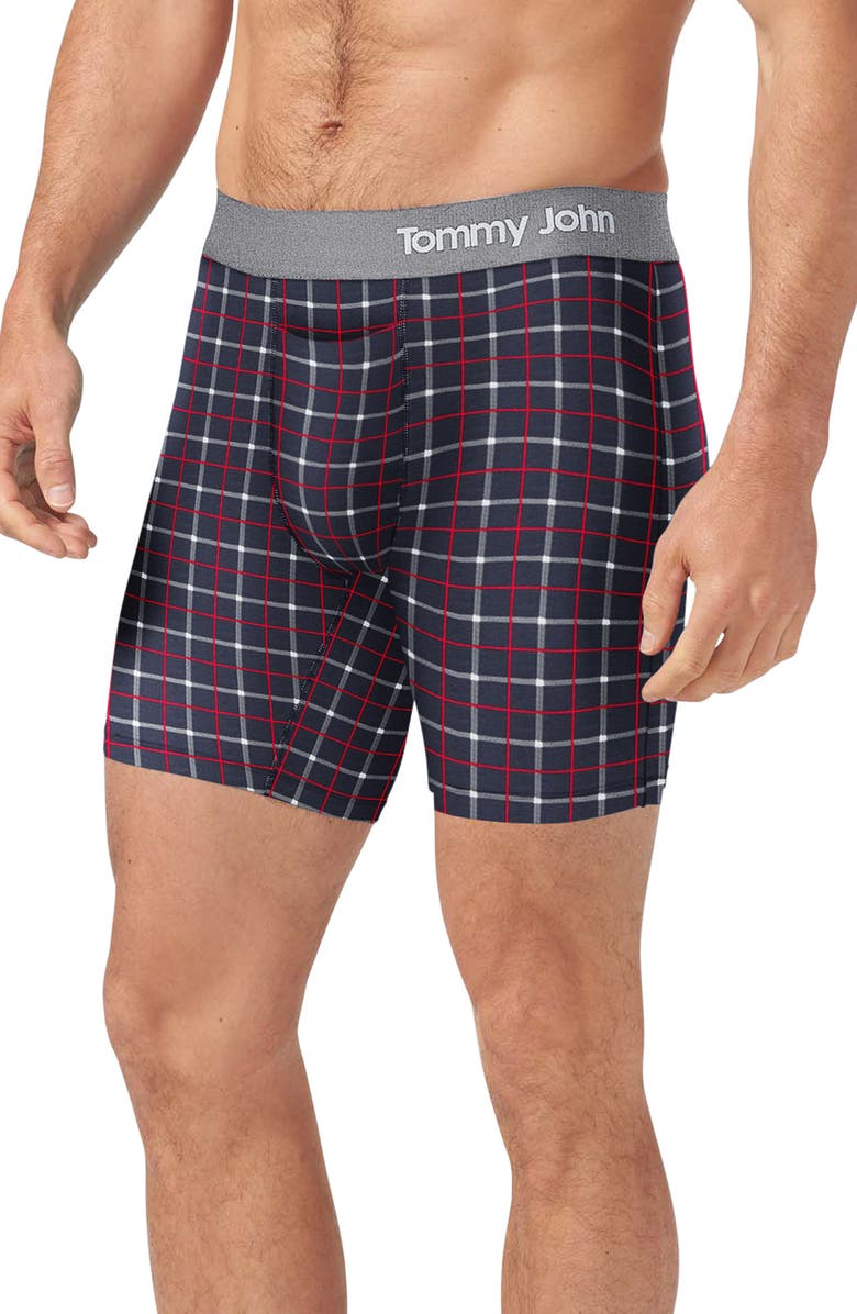 Tommy John Cool Cotton 8-Inch Boxer Briefs, Main, color, 