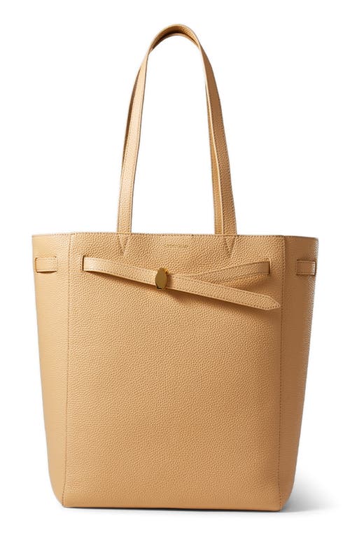 Shop Veronica Beard Dash Leather Tote In Sand