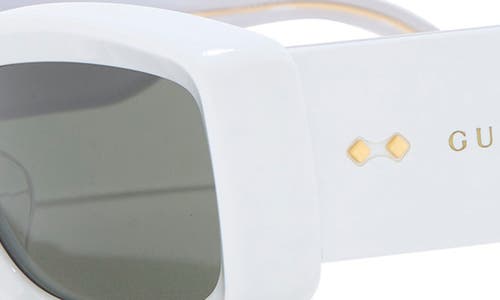Gucci 53mm Rectangular Sunglasses