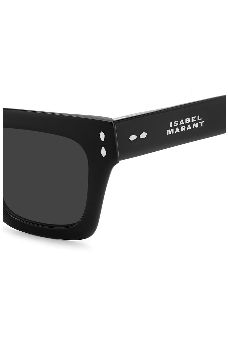 53mm Cat Eye Sunglasses, Alternate, color, BLACK/ GREY