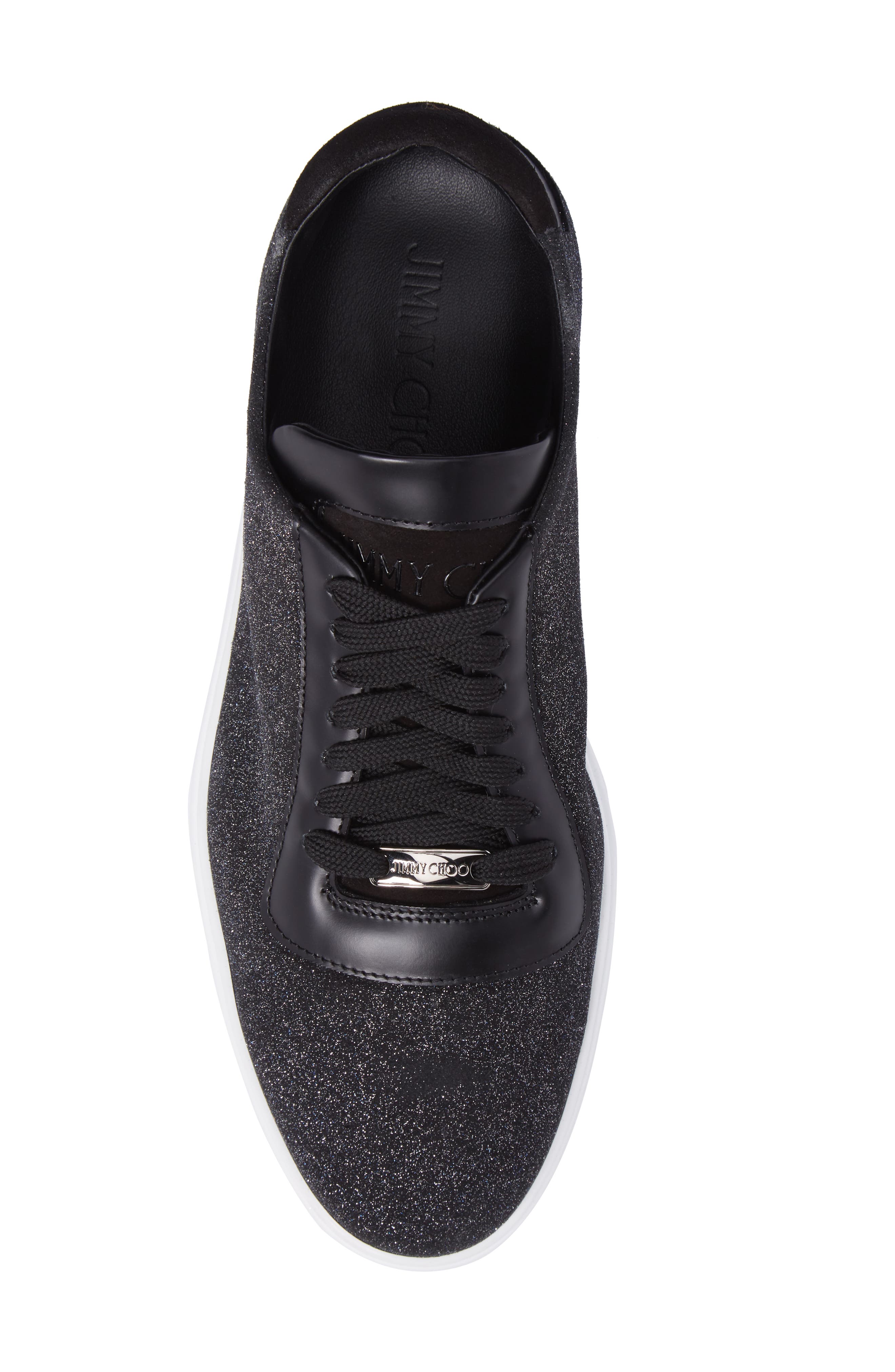 Jimmy Choo Benn Glitter Low Top Sneaker, Alternate, color, 