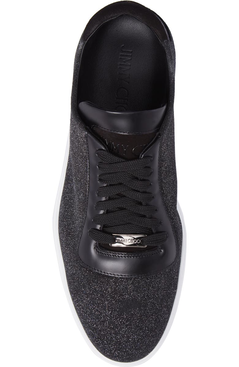 Jimmy Choo Benn Glitter Low Top Sneaker, Alternate, color,