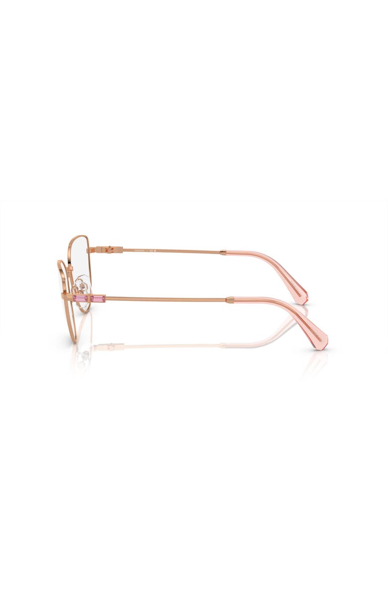 Swarovski 53mm Cat Eye optical glasses, Alternate, color, Pink