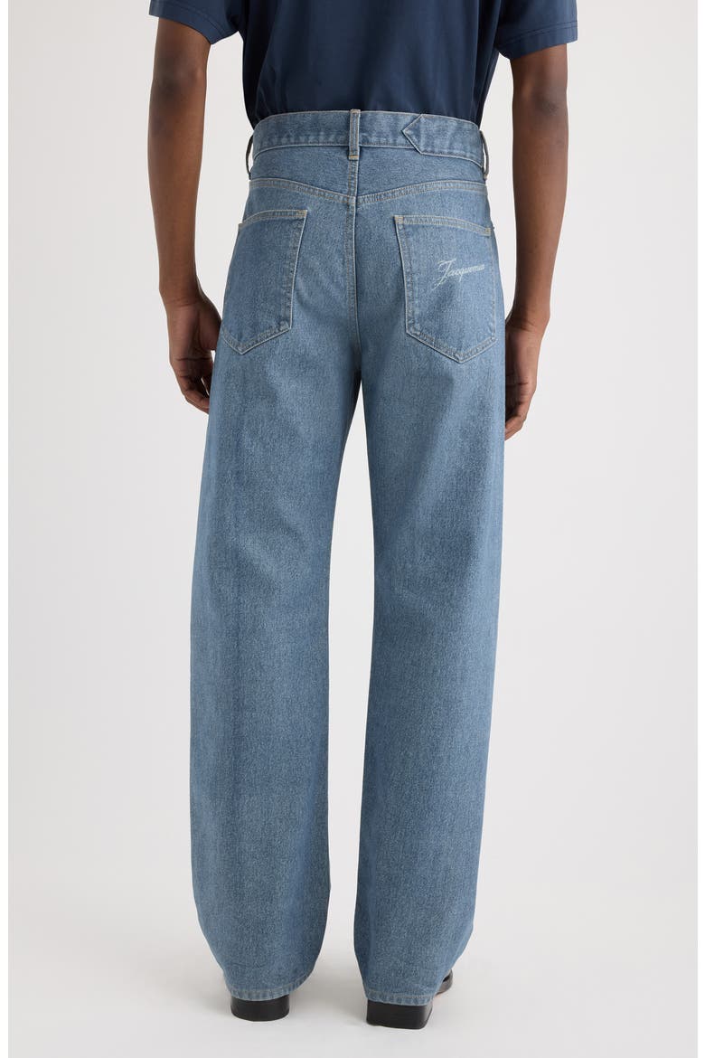 Le De Nimes Droit Straight Leg Jeans, Alternate, color, BLUE