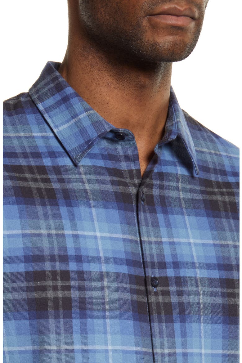 Norden Classic Fit Plaid Button-Up Shirt, Alternate, color, COLONY BLUE