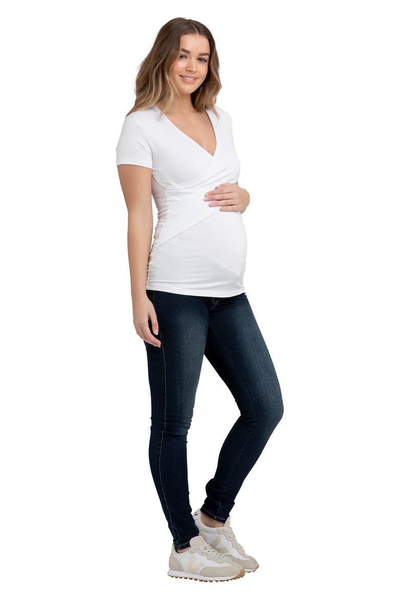 Embrace Maternity/Nursing T-Shirt, Alternate, color, WHITE
