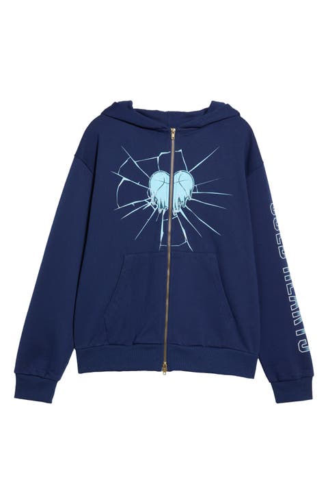 Elite Cold Hearts Full Zip Graphic Hoodie