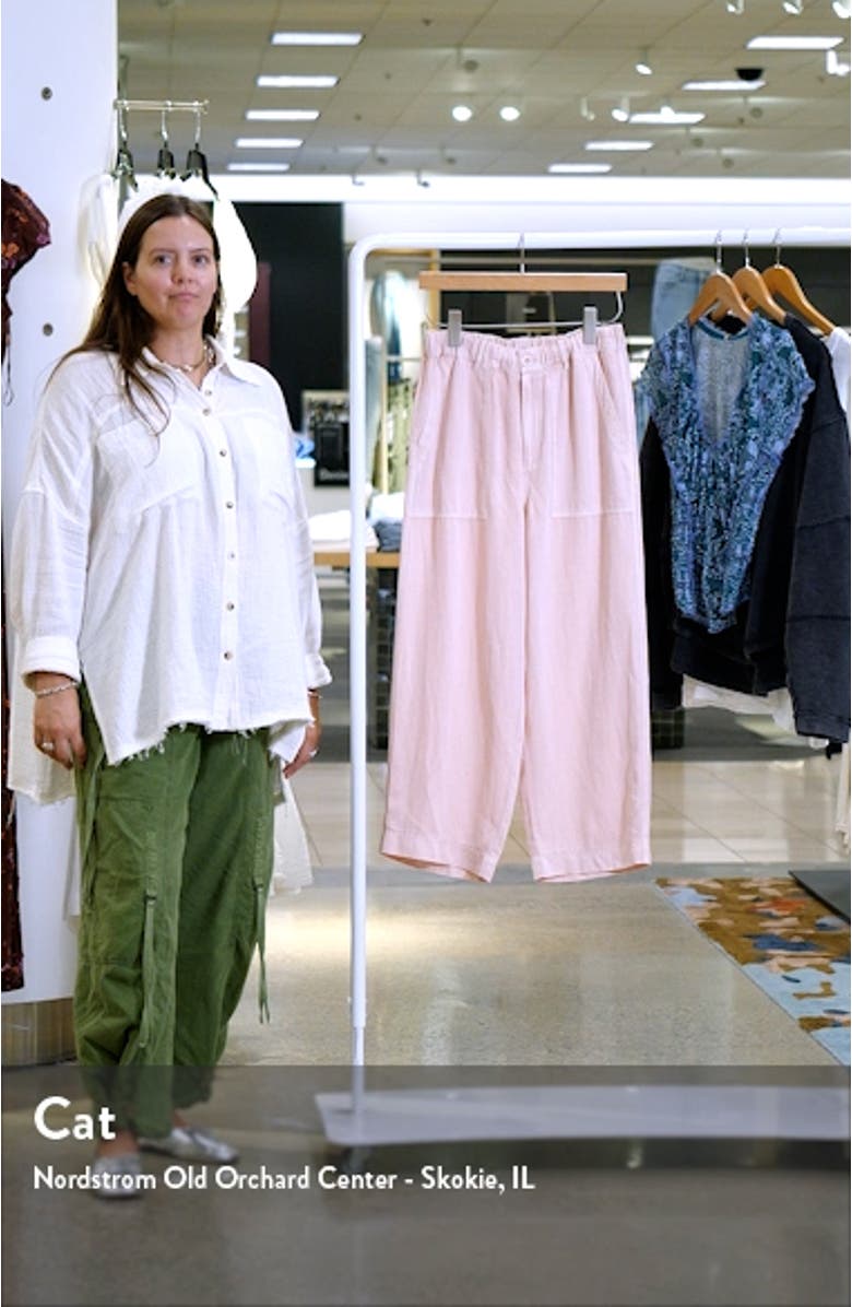 Crop Straight Leg Utility Pants, sales video thumbnail