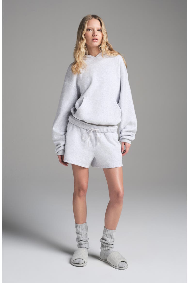 Cotton Fleece Blend Classic Hoodie, Alternate, color, LIGHT HEATHER GREY