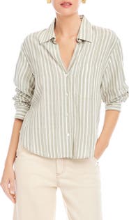 FIFTEEN TWENTY Leighton Ruched Sleeve Shirt