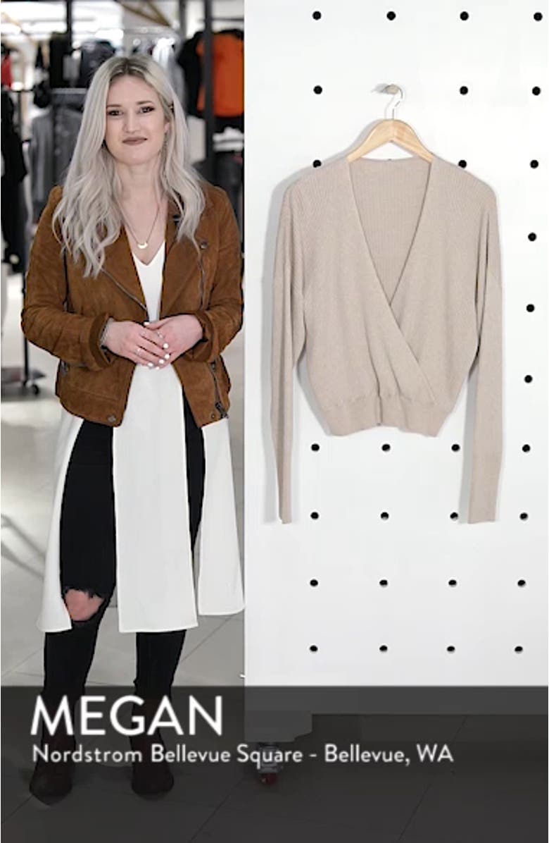 Rib Wrap Sweater, sales video thumbnail