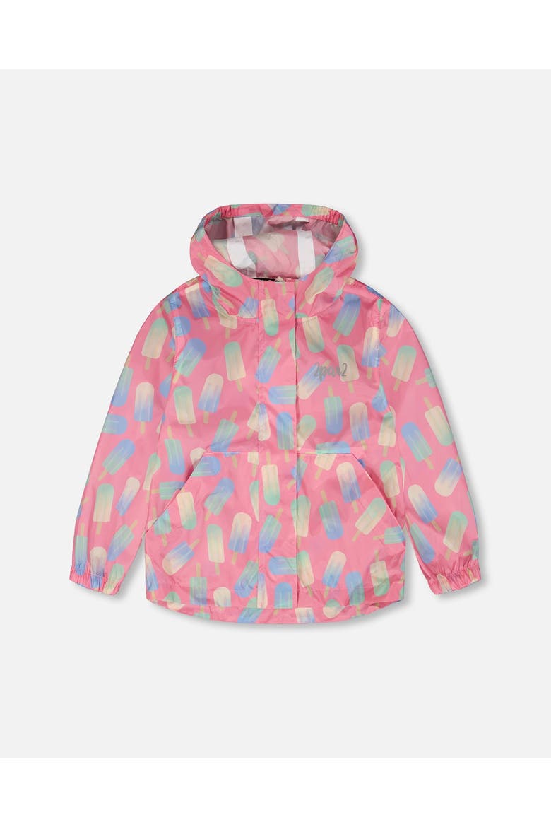 Packable Lollipop Windbreaker in Polyester, Main, color, Pink Printed Lollipops