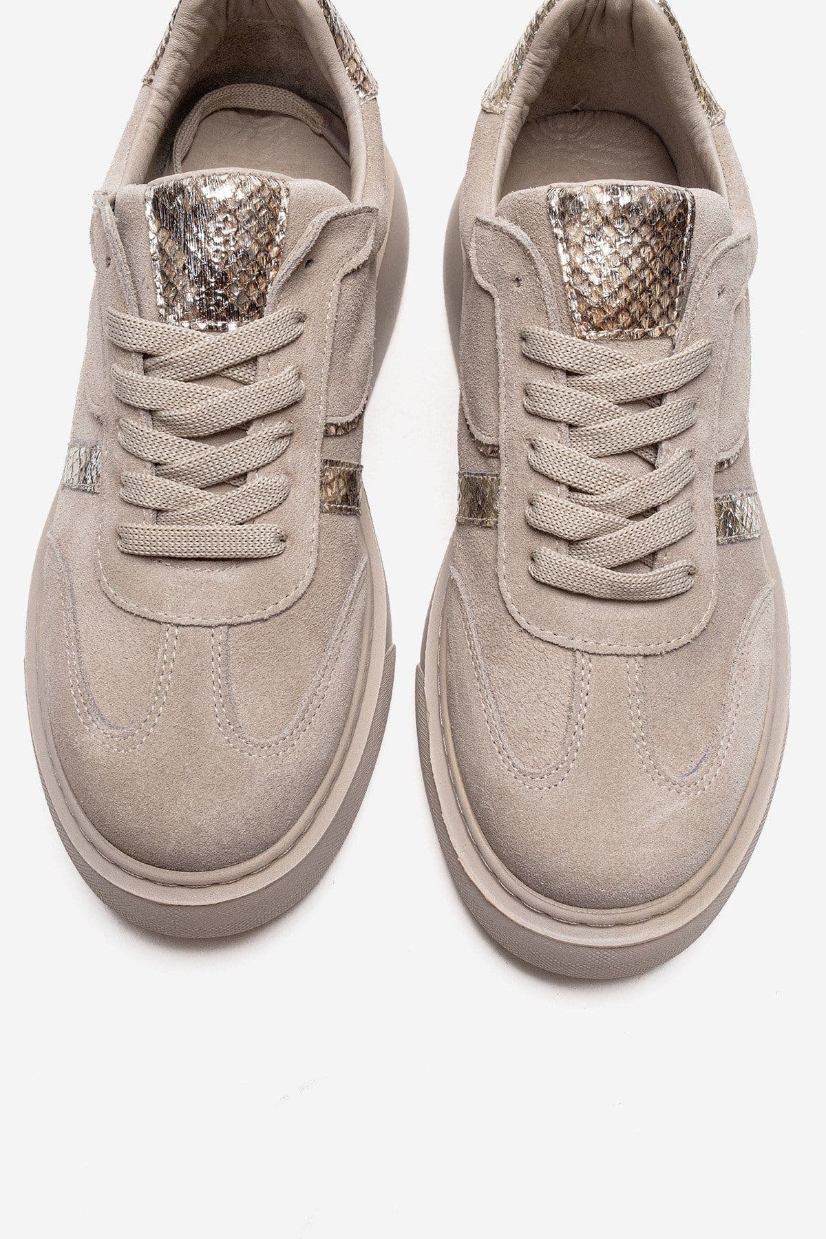 Forever & Always Shoes Ivara Leather Everyday Sneaker, Alternate, color, Beige Suede