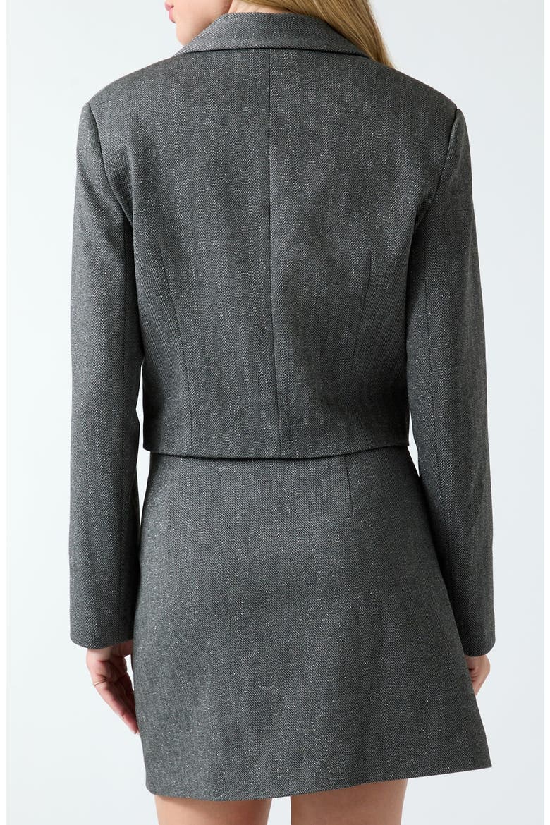 Bertha Crop Double Breasted Blazer, Alternate, color, OPEN GREY