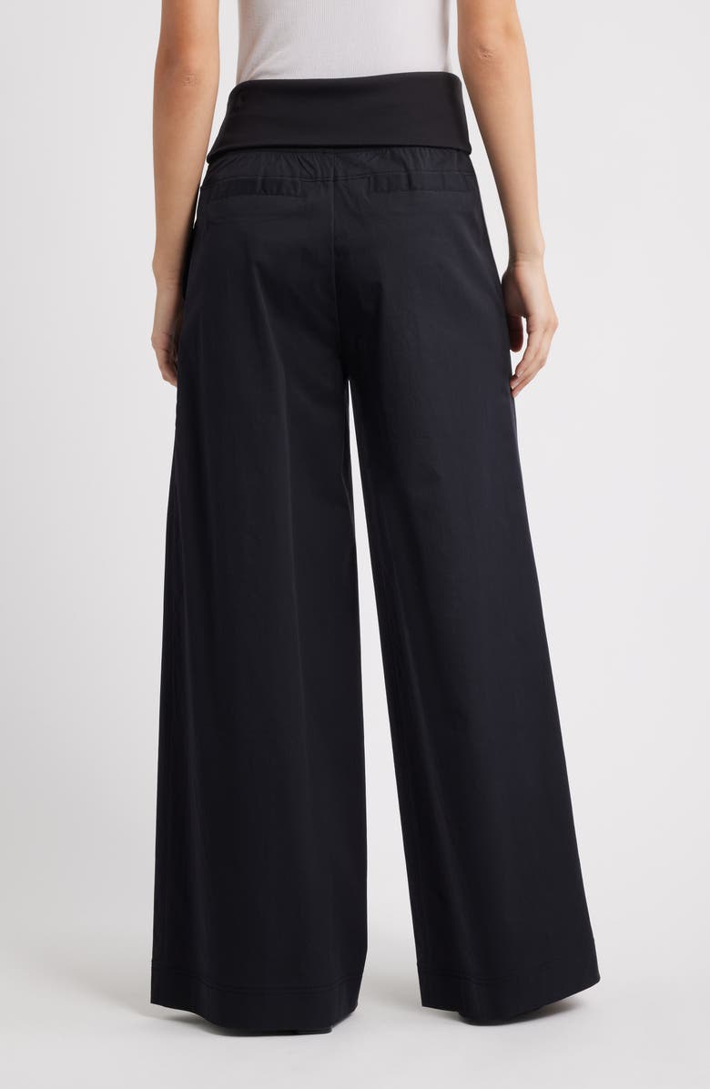 Wit & Wisdom Ultra Skyrise Wide Leg Pants, Alternate, color, Black