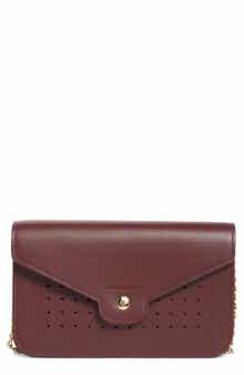 Longchamp Mademoiselle Leather Wallet on a Chain