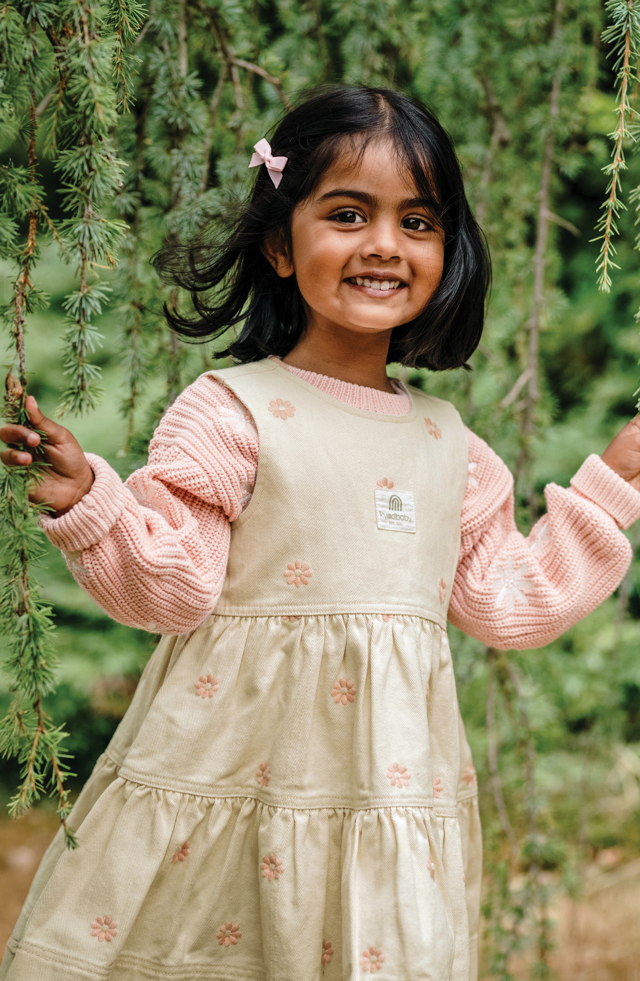 Kynd Baby Embroidered Tiered Cotton Dress | Nordstrom