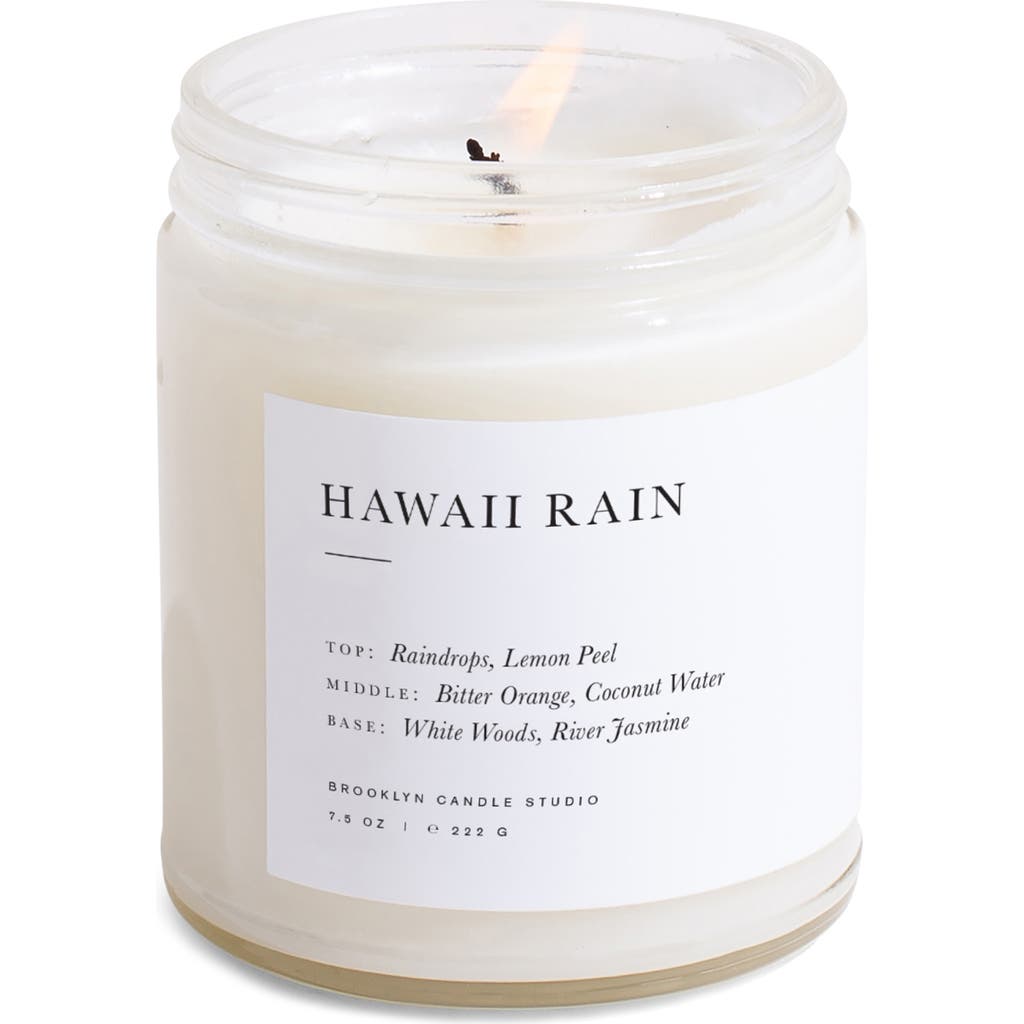 Brooklyn Candle Studio Hawaii Rain Jar Candle In Transparent
