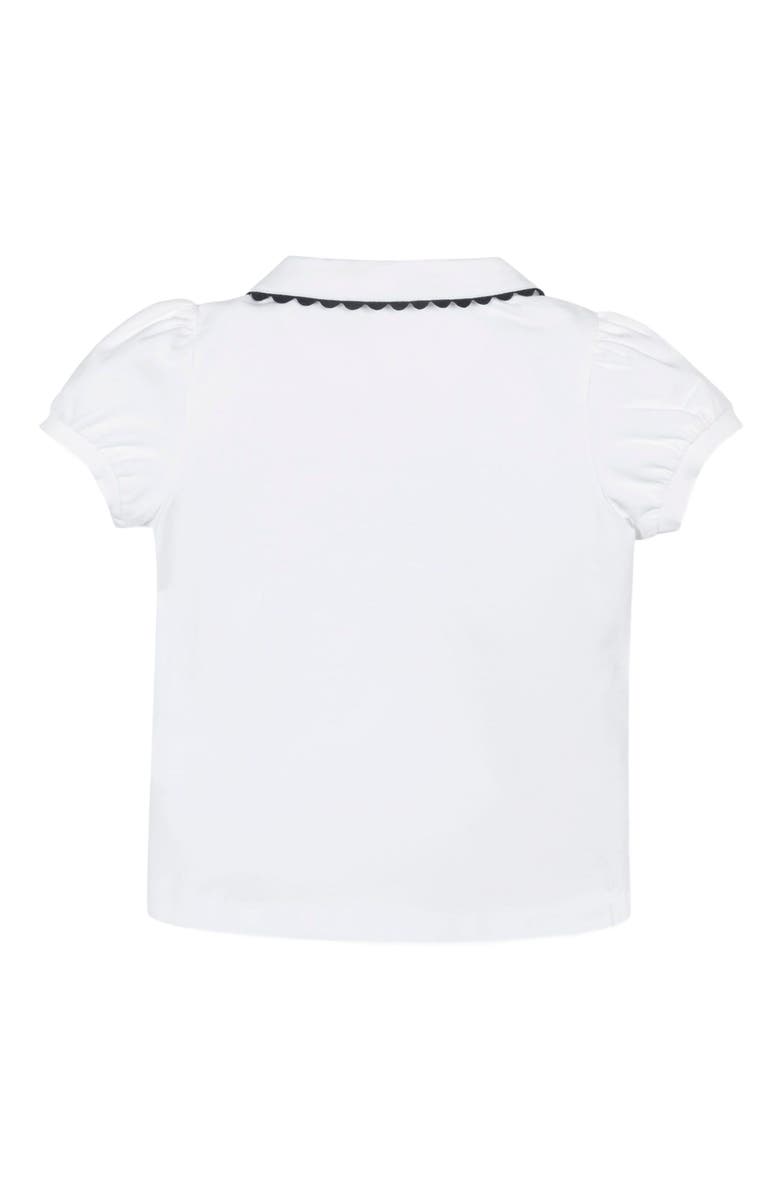 Hope & Henry Girls' Organic Puff Sleeve Polo, Kids, Alternate, color, 